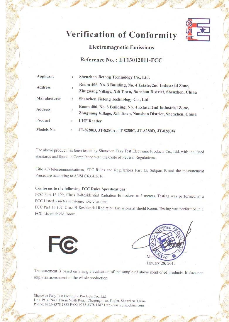 Certyfikacja FCC