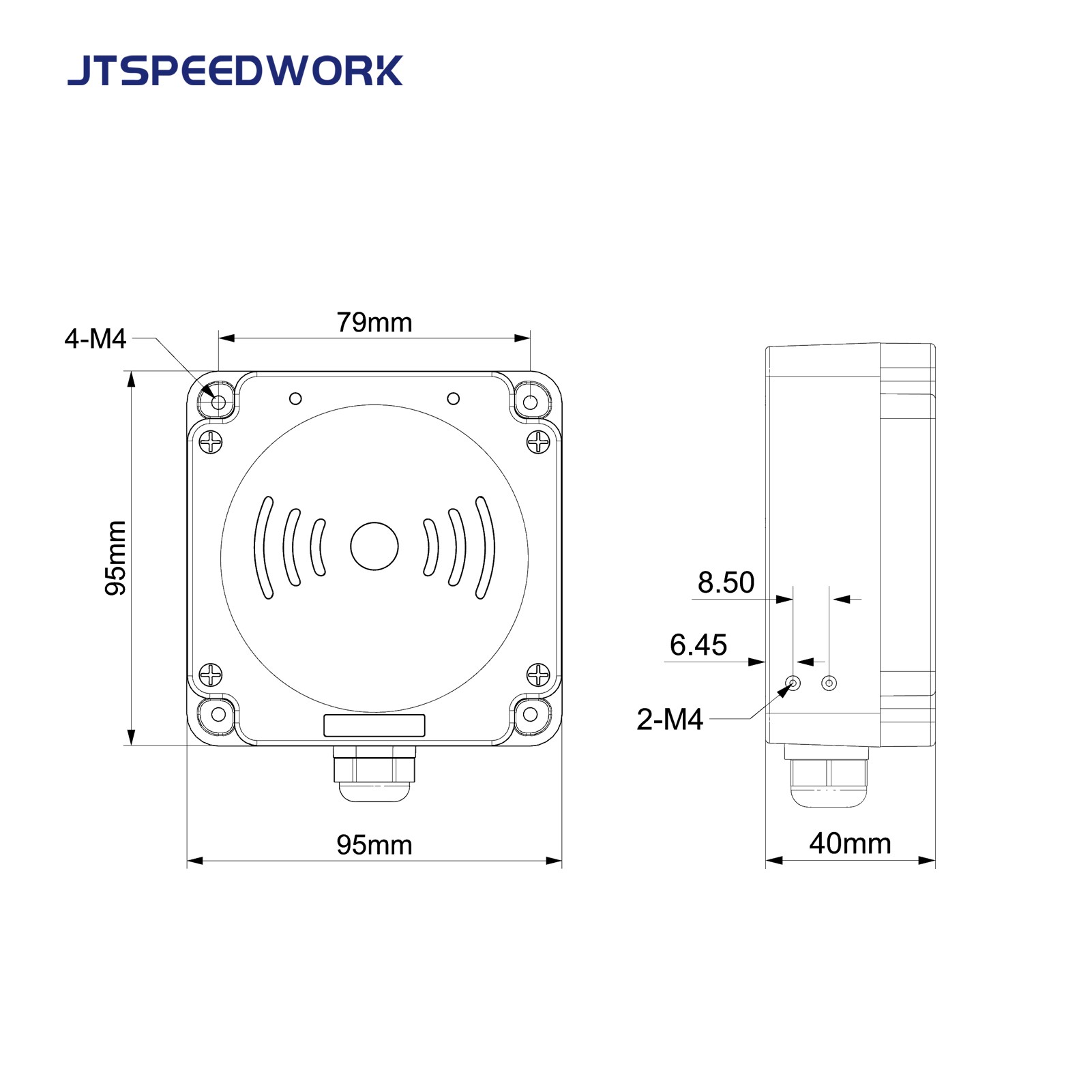 JT-7100 0-3m 860-960MHz UHF RFID Industrial Grade RFID Reader