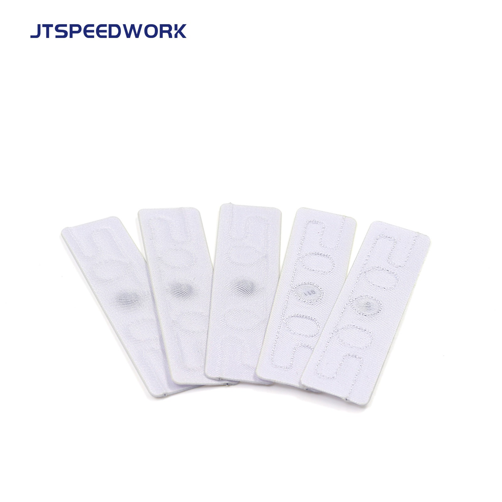 JT-F5815 58*15mm 860-960Mhz UHF Fabric Laundry Textile Washable RFID Tag