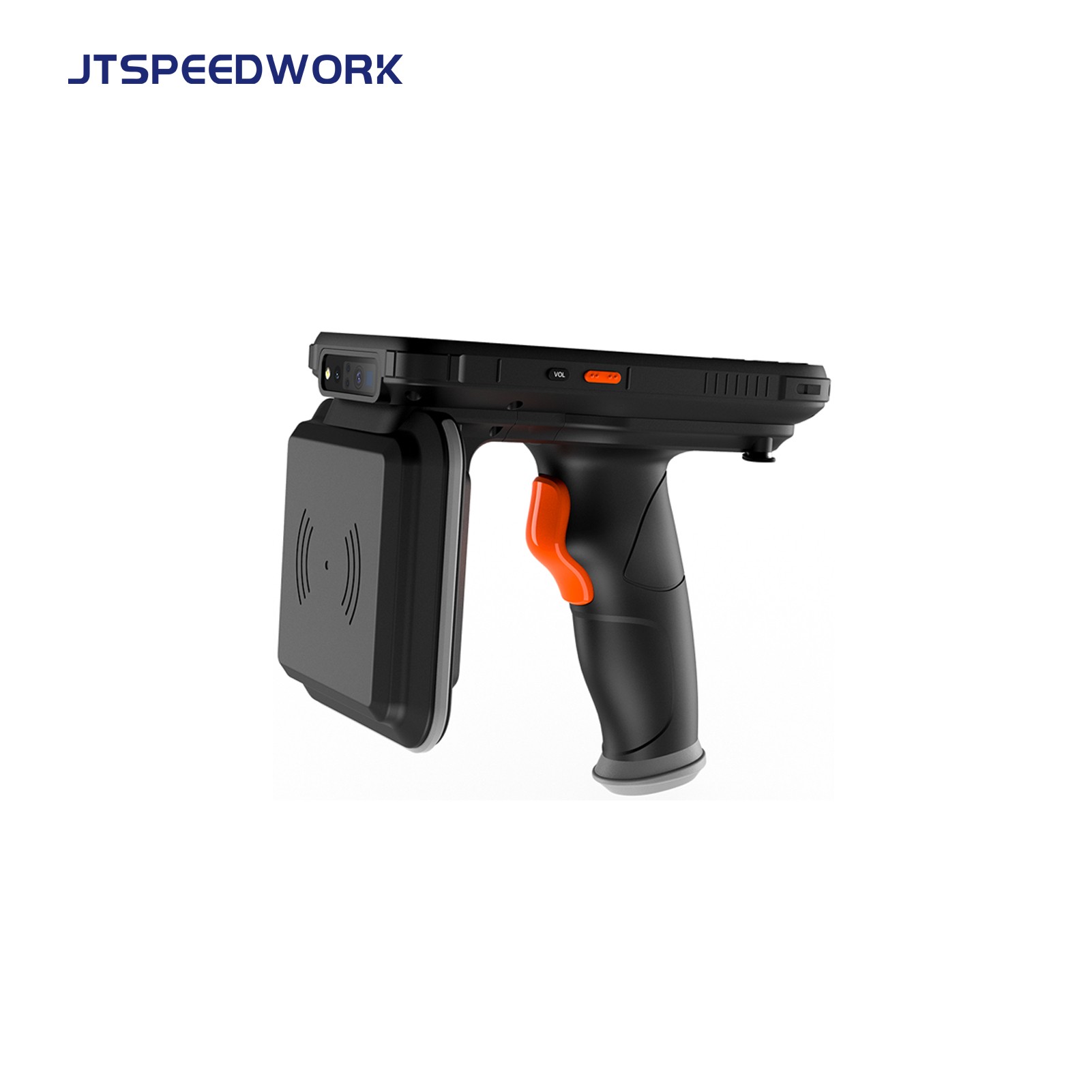 JT-973 Android 10.0 UHF RFID Handheld Reader Long Range Impinj E710 IP65 NFC 2D Barcode Scanner