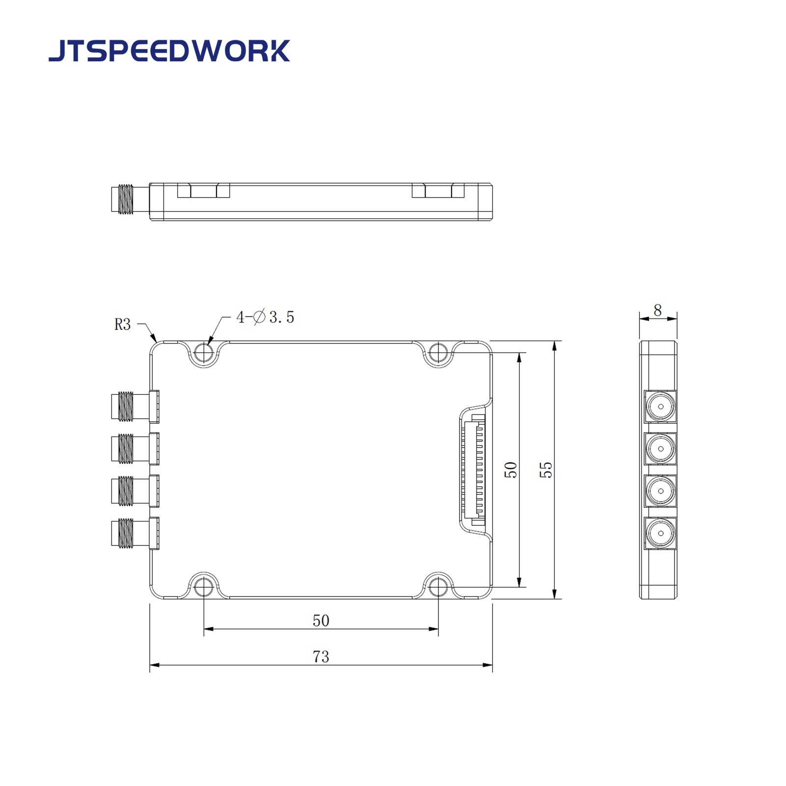 JT-2540 TM200 UHF RFID 4-port Module 860-960MHz TTL